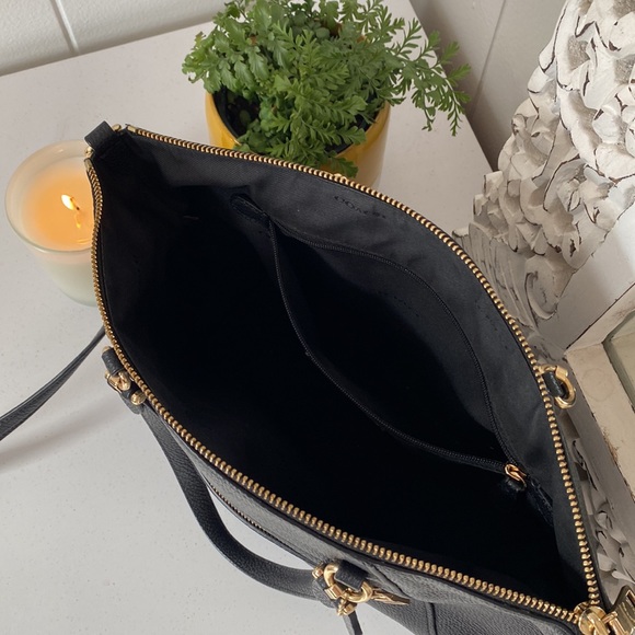 Black Leather Coach Bag Prarie Satchel - Picture 6 of 13